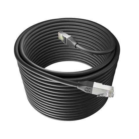 Broadbe 10G Ethernet -ulkopatch-kaapeli, musta, 20m