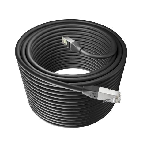 Broadbe 10G Ethernet -ulkopatch-kaapeli, musta, 30m