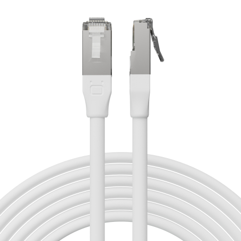 Broadbe 10G Ethernet -ulkopatch-kaapeli, valkoinen, 3m