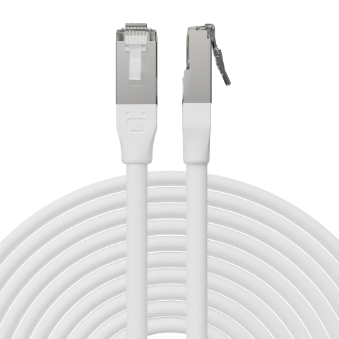 Broadbe 10G Ethernet -ulkopatch-kaapeli, valkoinen, 5m
