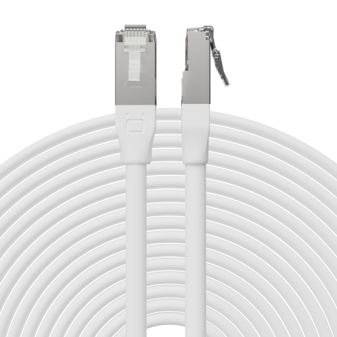Broadbe 10G Ethernet -ulkopatch-kaapeli, valkoinen, 8m