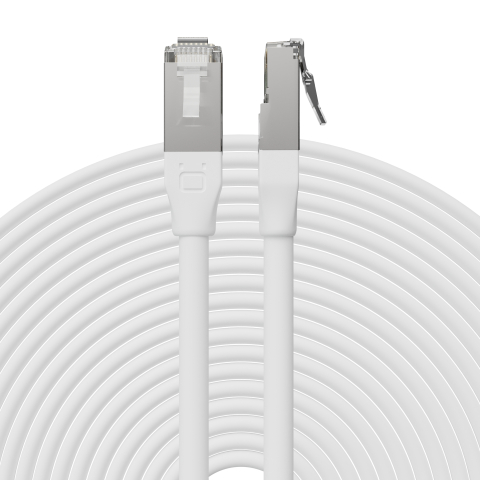 Broadbe 10G Ethernet -ulkopatch-kaapeli, valkoinen, 12m