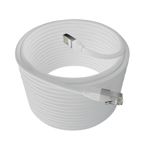 Broadbe 10G Ethernet -ulkopatch-kaapeli, valkoinen, 20m