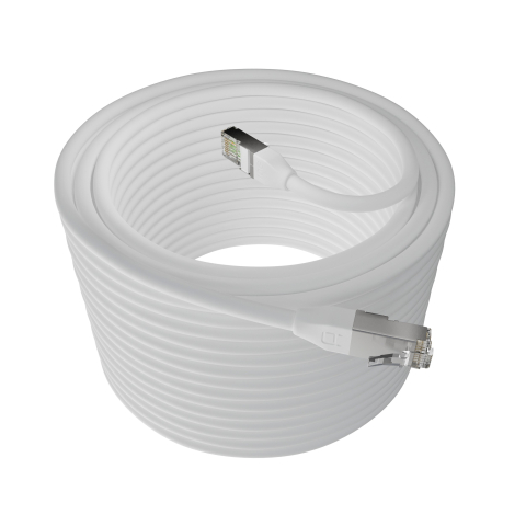 Broadbe 10G Ethernet -ulkopatch-kaapeli, valkoinen, 30m