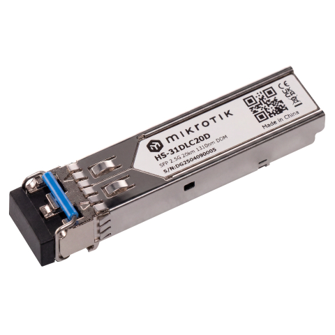 MikroTik 1G/2.5G Yksimuotokuitumoduuli 20km